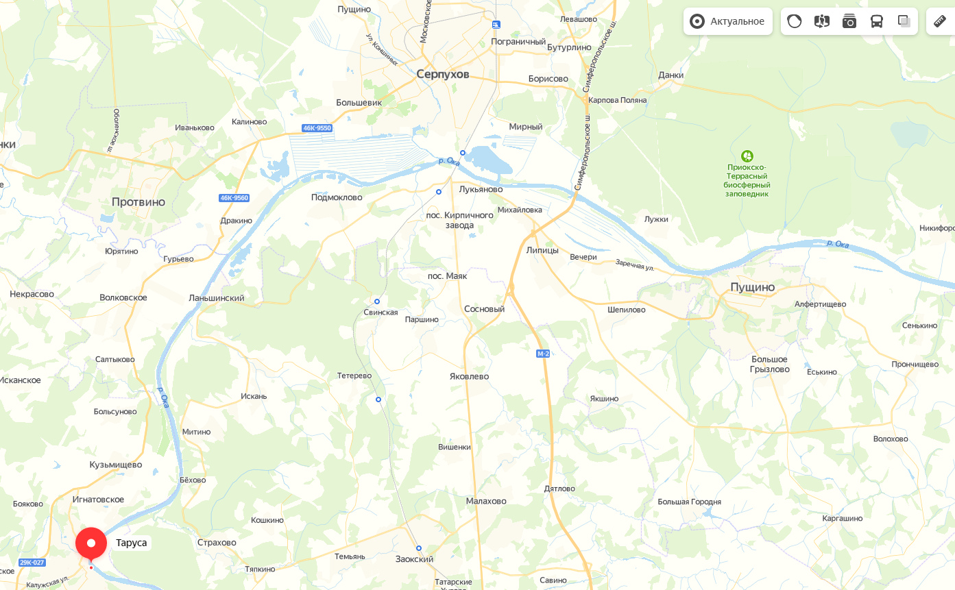 Современная Яндекс-карта