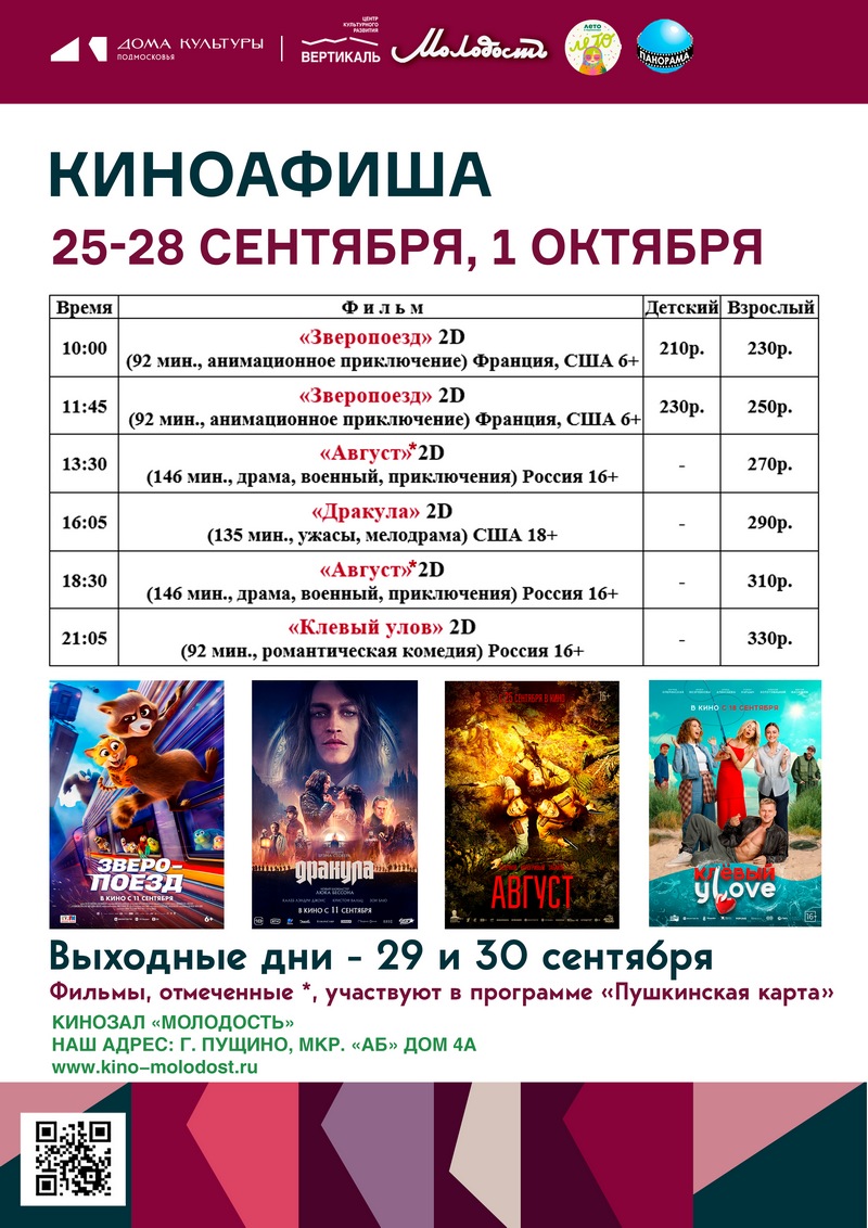 афиша кино