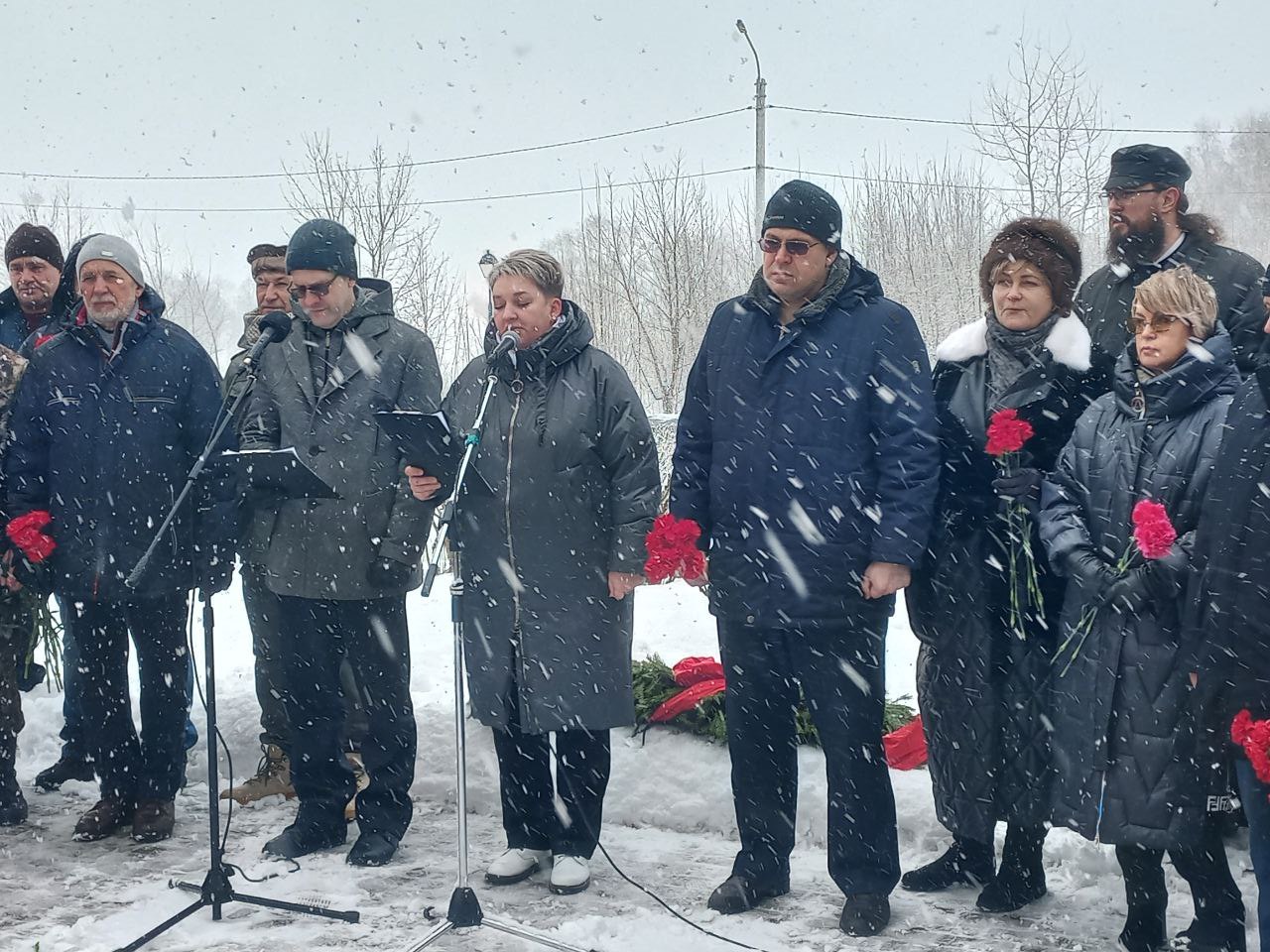 Торжественный митинг 14 февраля 2023 года Пущино